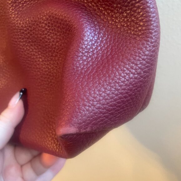 Tory Burch Thea Slouchy Chain Tote Bag Imperial Garnet - Picture 4 of 10